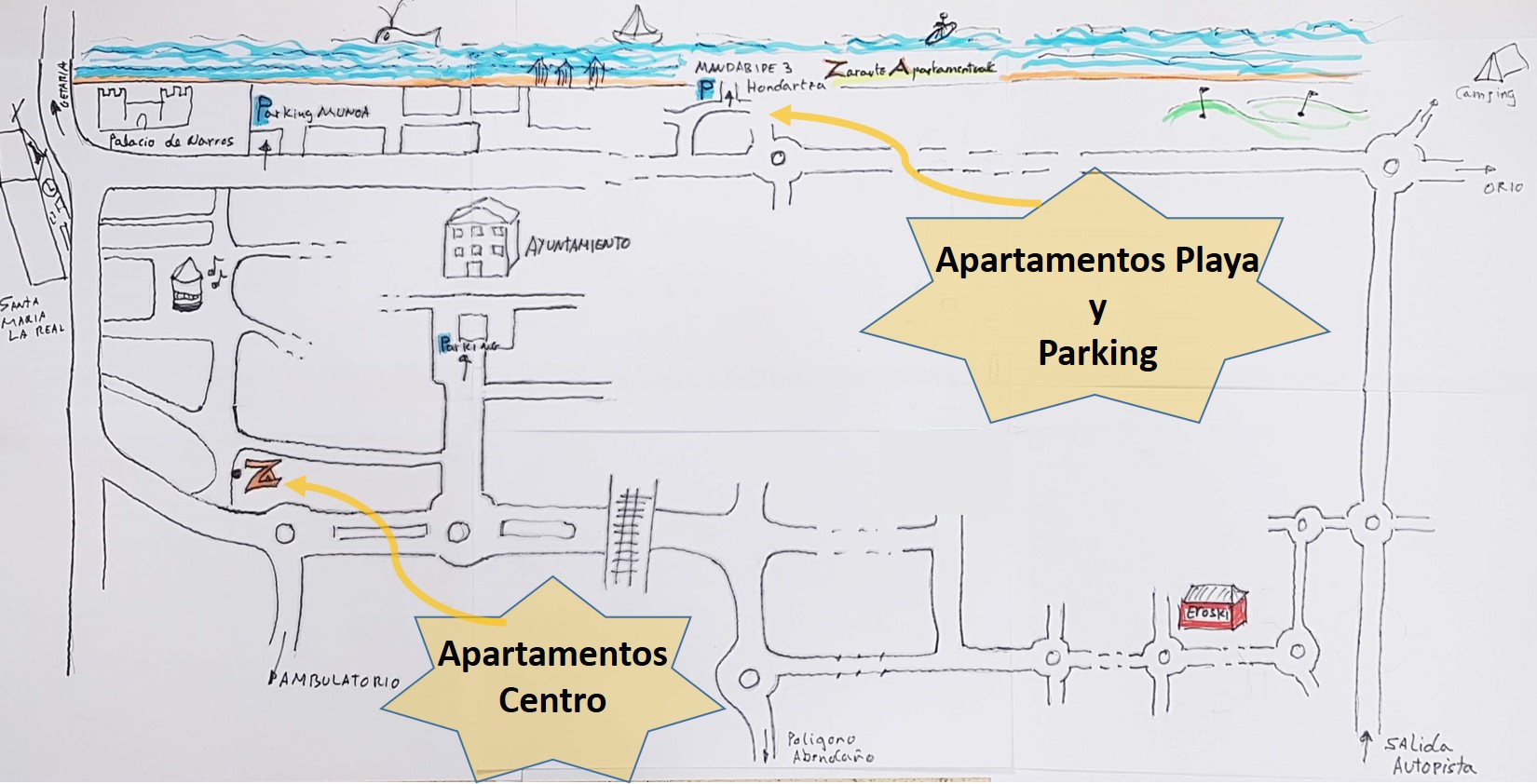 mapa parking